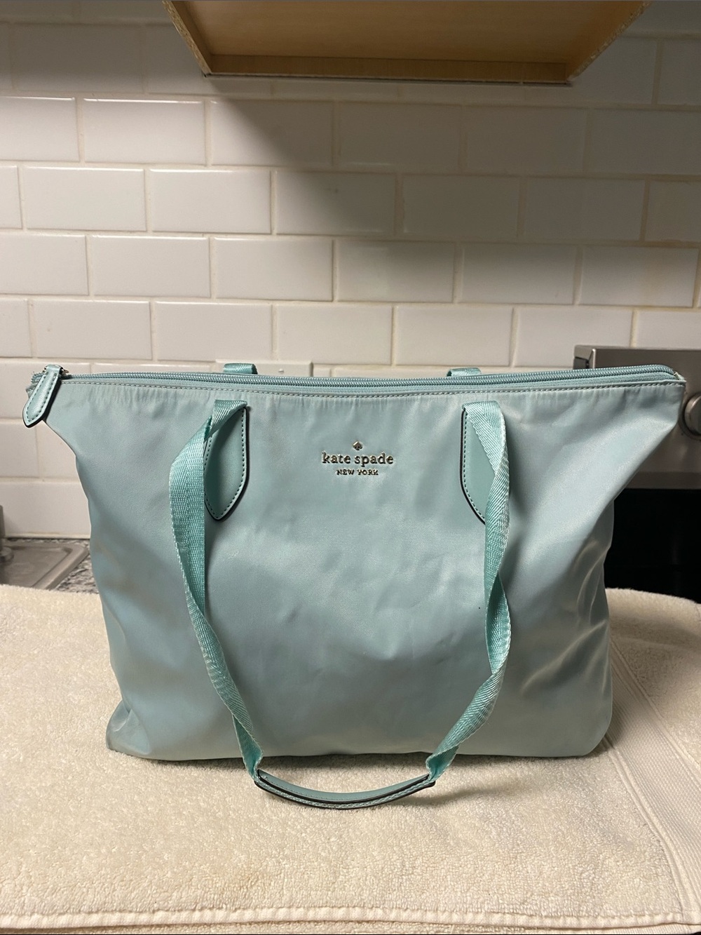 kate spade Mint Green Nylon Tote